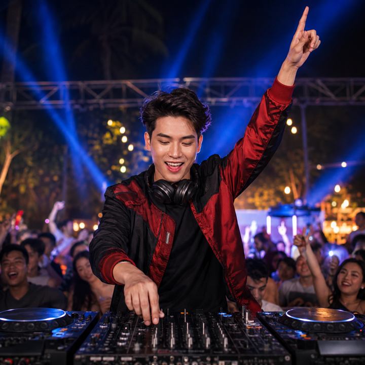 DJ HOÀNG MINH biểu diễn