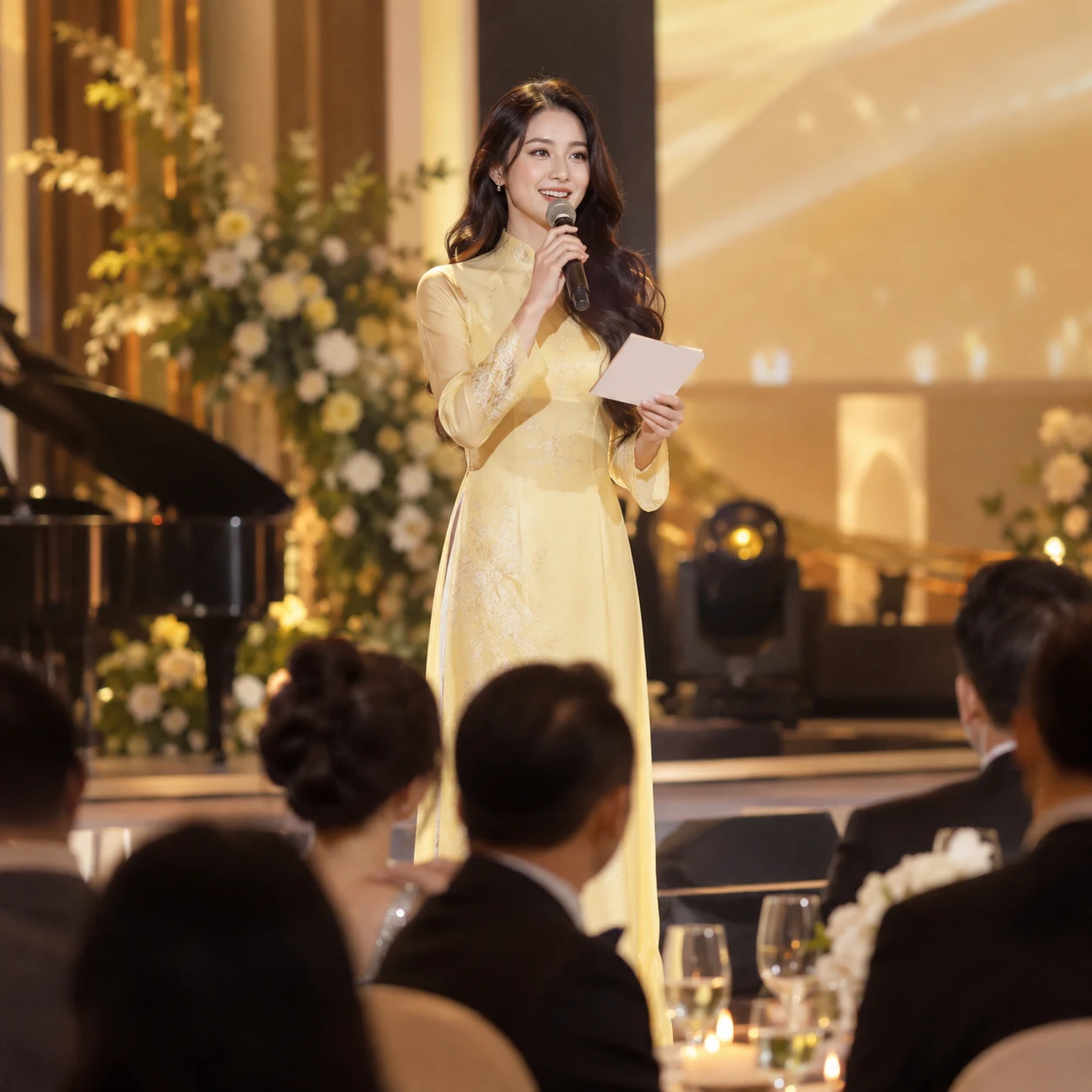 MC & Host Linh Hà Mộc biểu diễn